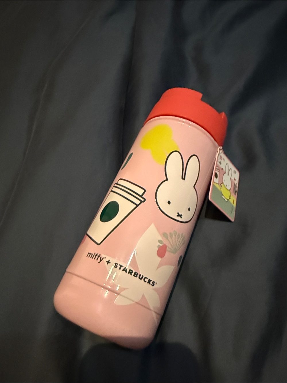 Starbucks Pink and Red Miffy Travel Tumbler